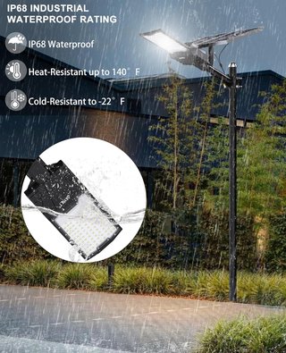 Farola LED Doble Panel Solar