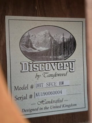 Guitarra Tanglewood Discovery DBT SFCE BW
