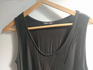 Vestido PIMIENTA ROM negro talla M