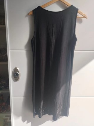 Vestido PIMIENTA ROM negro talla M