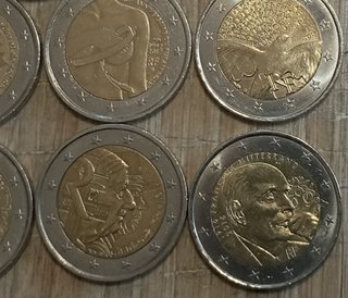 #2147 – Otto monete 2 EURO FRANCIA Commemorativi