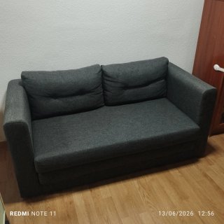 Sofá Cama Gris Tela