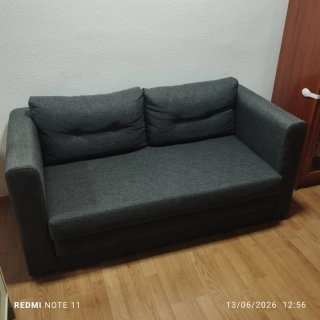 Sofá Cama Gris Tela