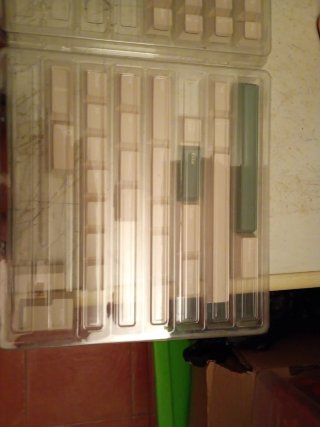 Recambios teclas ordenador beige/blanco