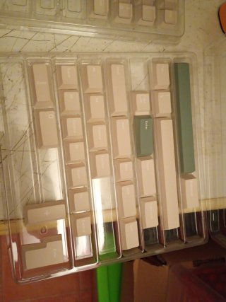 Recambios teclas ordenador beige/blanco