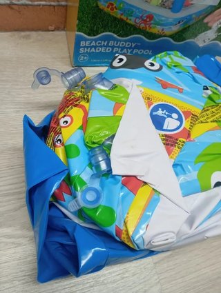 Piscina hinchable infantil con toldo