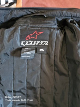 Chaqueta Alpinestars Negra y Blanca