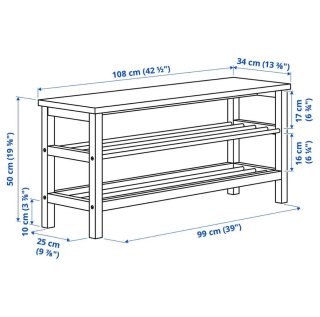 Zapatero IKEA Tjusig Negro