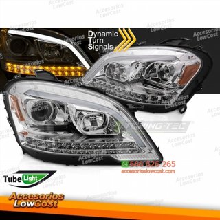 FAROS TUBO LUZ CROMADO SEQ se adapta a MERCEDES W