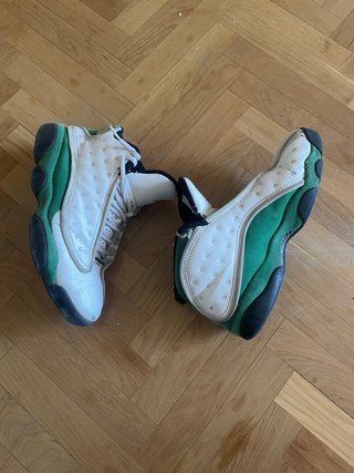 Jordan 13 Blancas y Verdes