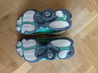 Jordan 13 Blancas y Verdes