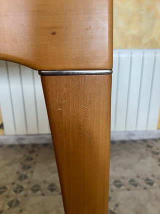 Mesa comedor extensible cristal y madera