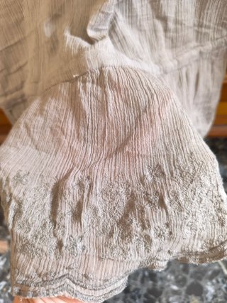 Camisa Natura manga larga beige talla L