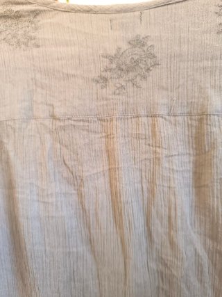 Camisa Natura manga larga beige talla L