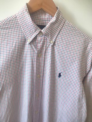 Ralph Lauren Camisa Hombre S Cuadros Pony Bordado