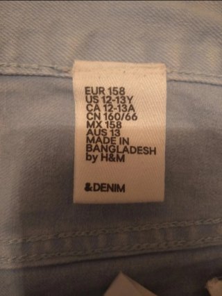 Pantalón vaquero corto azul