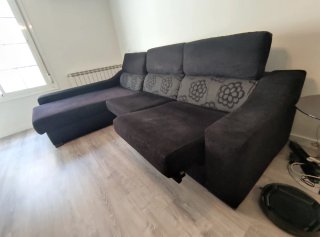 Sofá Chaiselongue Negro