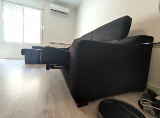 Sofá Chaiselongue Negro