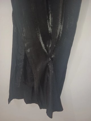 Vestido largo tirantes finos tul