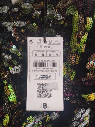 Vestido fiesta lentejuelas y terciopelo