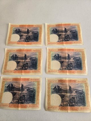 6 Billetes 100 Pesetas Banco de España 1925