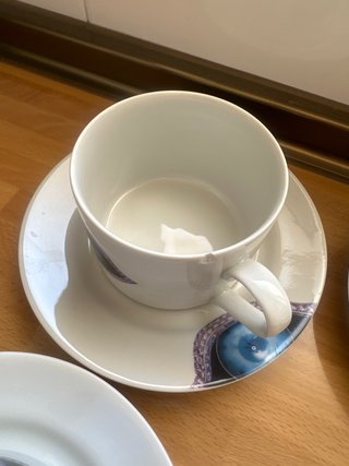 Juego 10 Tazas Porcelana Dalí 2004