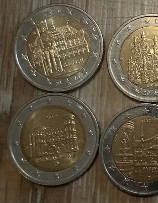 #2148 – Sei monete 2 EURO GERMANIA Commemorativi