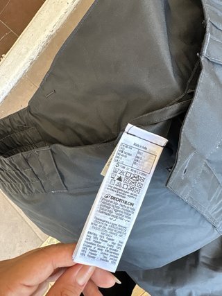 Pantalones de esquí negros Decalthlon