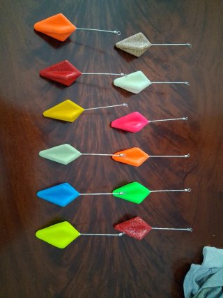 Plomos de pesca en forma de flecha