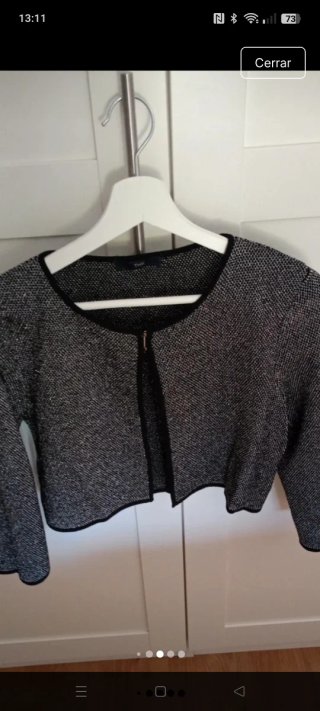 Bolero TMX Mujer Negro/Plata Talla S