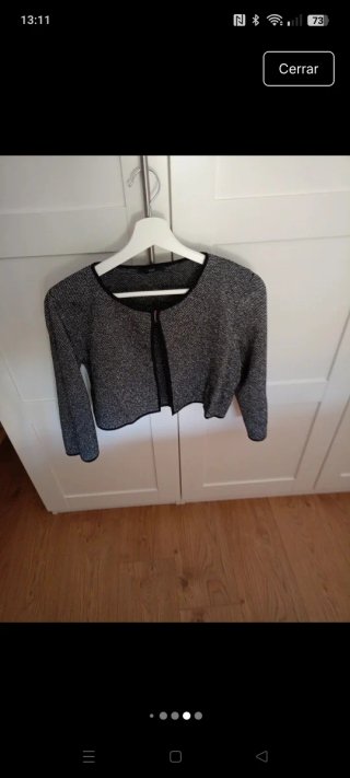 Bolero TMX Mujer Negro/Plata Talla S