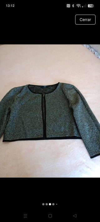 Bolero TMX Mujer Negro/Plata Talla S