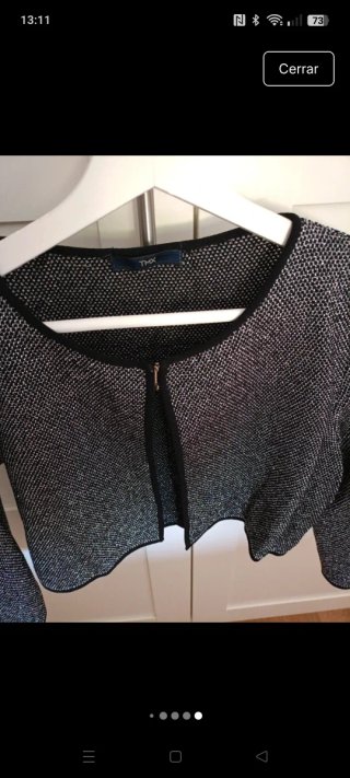 Bolero TMX Mujer Negro/Plata Talla S
