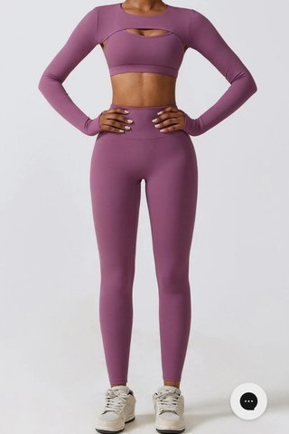 Conjunto deportivo 3 piezas lila