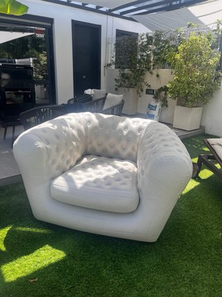 Sillón hinchable exterior