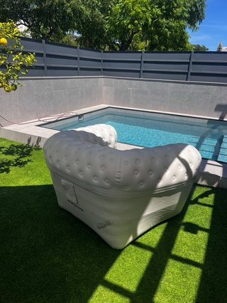 Sillón hinchable exterior