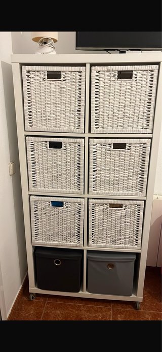 Estantería Blanca Malm 8 Cubos