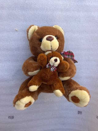 Peluche Oso Marrón con Bebé