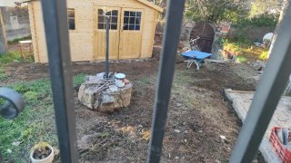Casa de madera desmontable para jardín