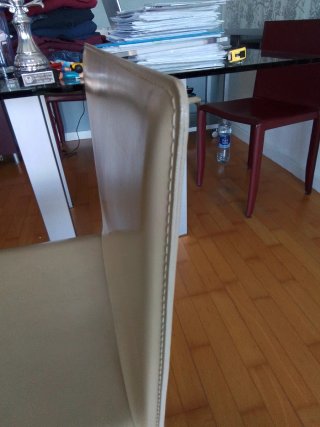 Silla de diseño Cattelan piel beige