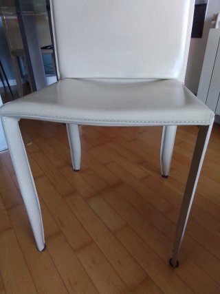 Silla de diseño Cattelan piel beige