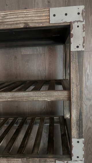 Estantería Industrial Madera y Metal