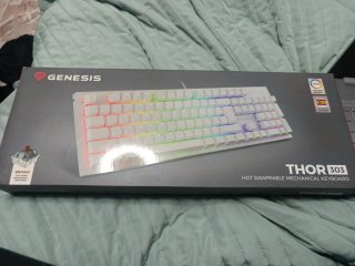 Teclado Genesis Thor 303 Blanco