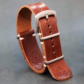 Correa Piel NATO Marrón para Seiko Omega