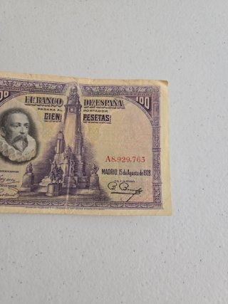 Billete 100 pesetas Banco de España 1928
