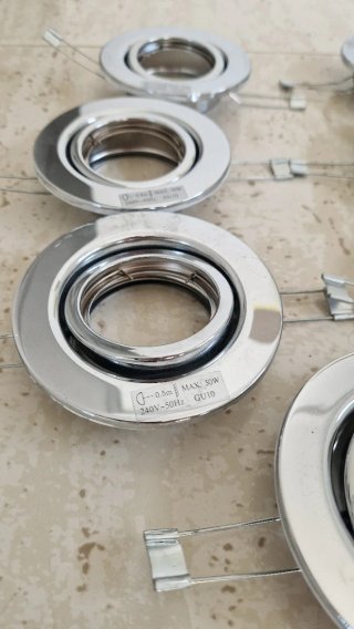 Pack 7 Focos Empotrables Plata