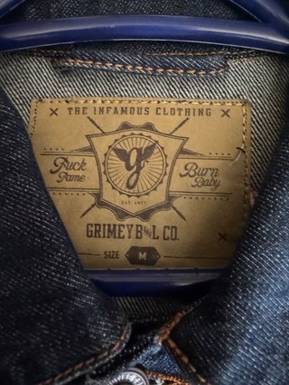 Chaqueta vaquera GRIMEY con parches Talla M
