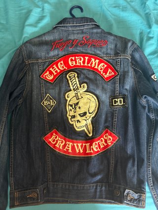 Chaqueta vaquera GRIMEY con parches Talla M