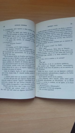 Libro Maigret viaja de Simenon