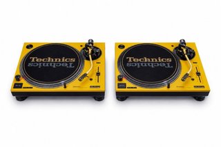 Technics 50th Anniversary Yellow Turntables